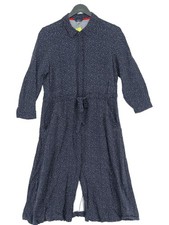Joules Shirt Midi Dress UK10 in Blue