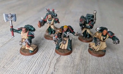 Dark Angels - 5 x Company Veterans - bemalt