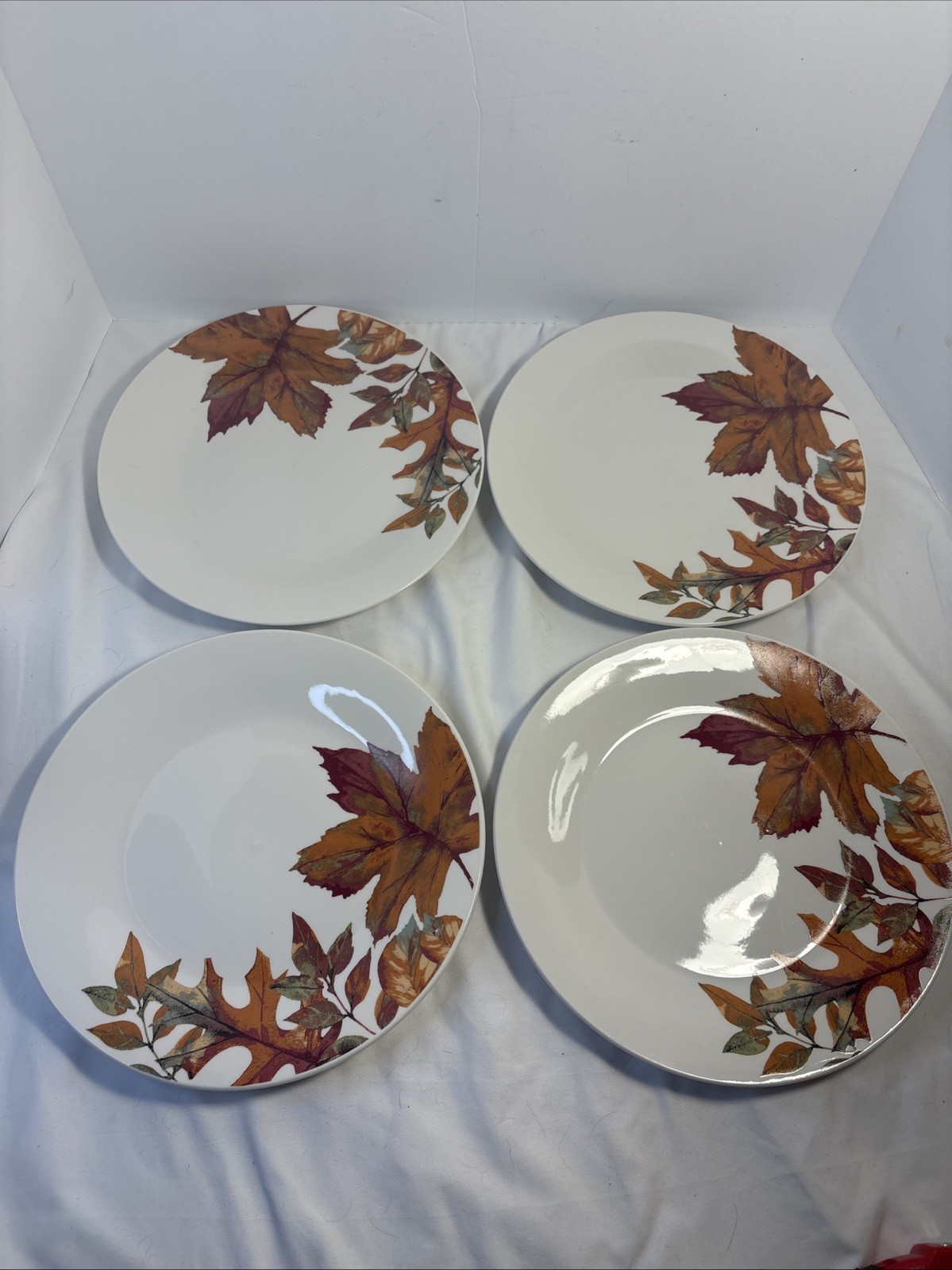 Royal Norfolk Fall/Autumn Leaves Dinner Plates 10 3/8