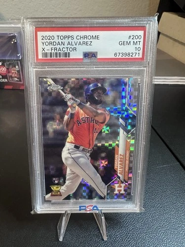 2020 Topps Chrome - Yordan Alvarez #200 X-Fractor (RC) PSA 10