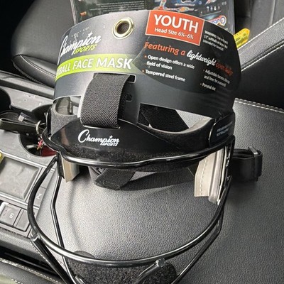 CHAMPION SPORTS Youth (6 1/4-6 3/4) SoftBall, Face Mask, Blue New