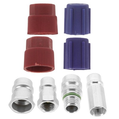4 Pcs Hoch-/niedrig-umrüstsatz Kältemitteladapter-kit AC -Adapter