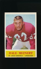 1964 Philadelphia #176 Dale Meinert RC * LB * St. Louis Cardinals * EX-MT *