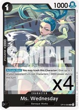 4X One Piece Card Game Ms. Wednesday OP14-083 Uncommon NM Presale