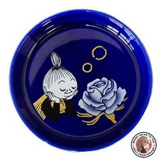 NEW Moomin x Koransha Ruri Petit Plate Rose 10cm Small Plate Coaster Cup Lid