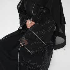 Women Muslim Open Abaya Cardigan Turkey Long Maxi Dress Islamic Kimono Ramadan