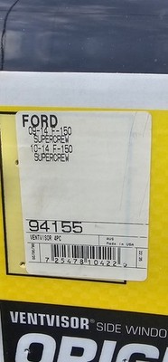 AVS 94155 Ventvisor Window Rain Guards Fits 2009-14 Ford Pickup F-150 SuperCrew