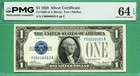 LOW 2 DIGIT & 1 of 3 CONSECUTIVE - F 00000093 A - 1928 $1 SC - PMG CU 64 EPQ — photo 1