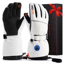 Heated Gloves for Men Women, 7.4V Electric Rechargeable Heated Gloves with To...