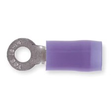 Sta-Kon Rb14-4 Ring Terminal, 4 Stud Size, 14 Awg, 600 V, Nylon Insulated,
