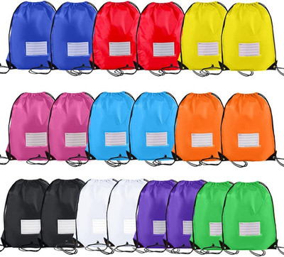 CODOBON 20 Pack Drawstring Bags,Bulk Draw String Backpack, DIY Gym Sports Cin...