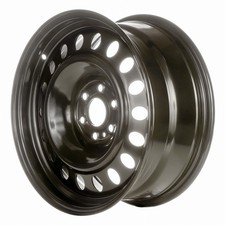 17x7.5 18 Hole Refurbished Steel Wheel Painted Black 560-62482