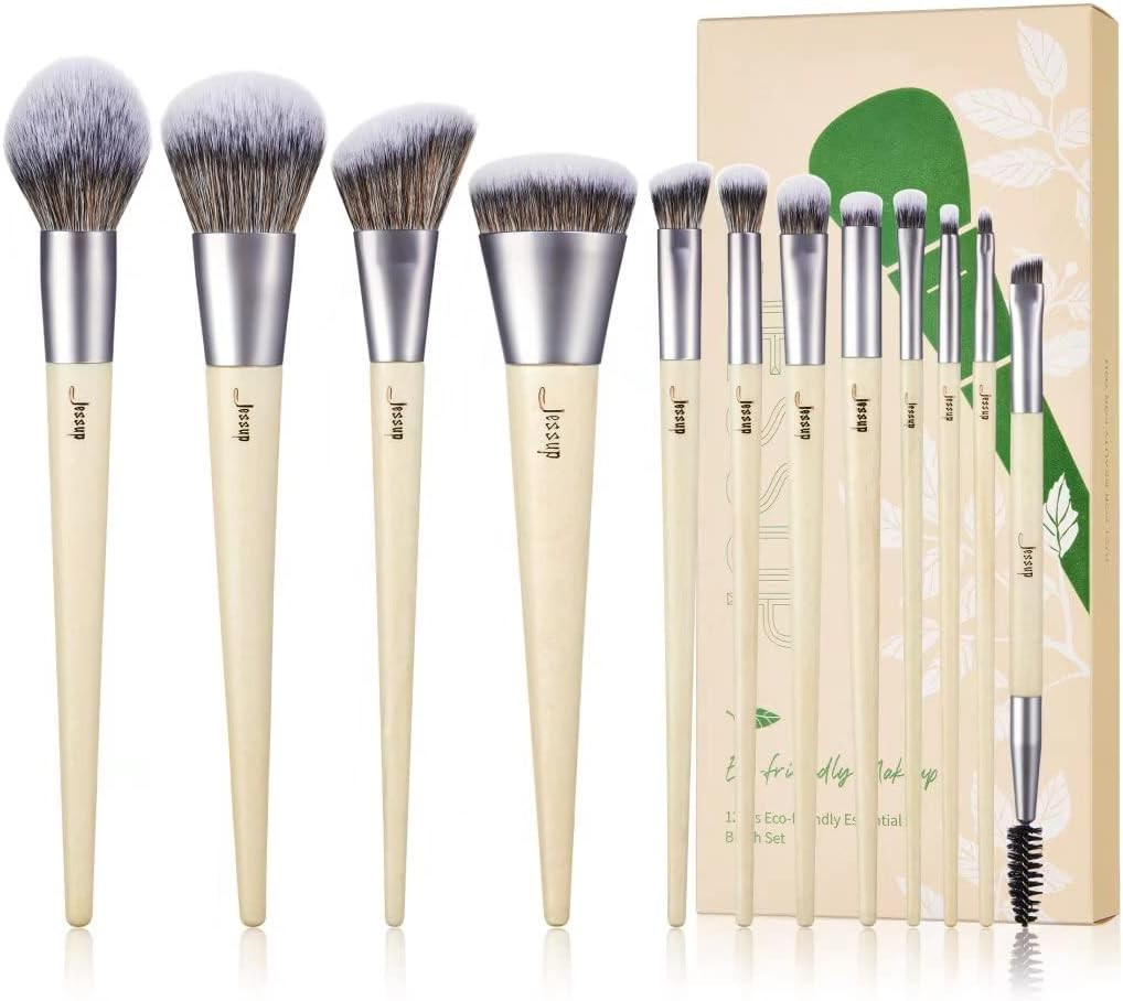 Vegan Makeup Brushes Set Premium Make up Brush Synthetic Powder Foundation Highl