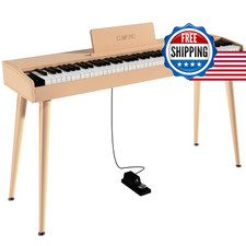 KUMENG digital Piano 88 Key Semi Weighted Keyboard,Full-size Electric Piano for