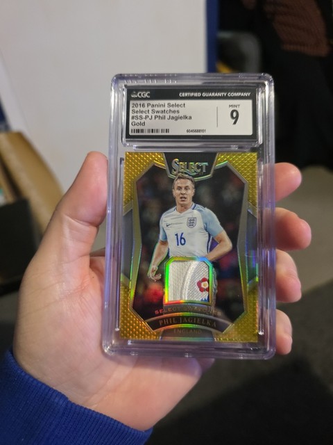 2016 select swatches Phil Jagielka 02/10 player worn patch graded MGC 9