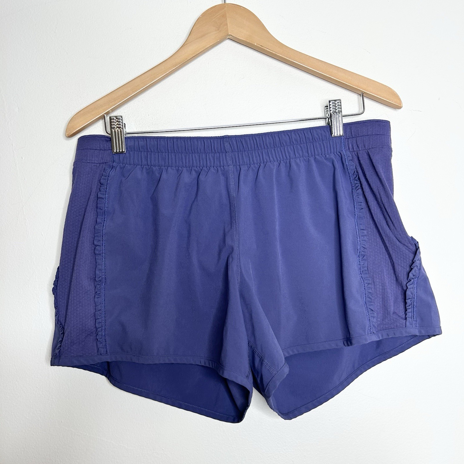 Lulomon Run For Your Life Womens Running Shorts Purple Size 8