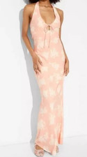 NEW Wild Fable Women's Sleeveless Halter Maxi Sundress Floral Size Large