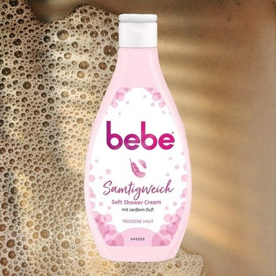 bebe Samtigweich Soft Shower Cream, Duschgel, Trockene Haut, 250 ml