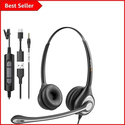 Leichtes Business Headset mit aktiver Geräuschunterdrückung & Stummschaltung