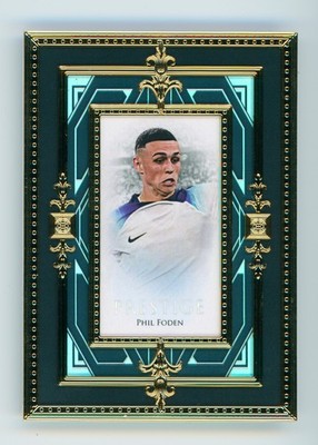2023 Phil Foden Futera Unique Prestige 23k Gold Framed Rainbow Soccer Card 1/1