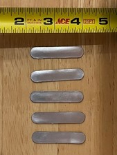 5 Lead Weights for Slot Cars - 7/16  x 2  x 1/32  with Self-Adhesive Backing