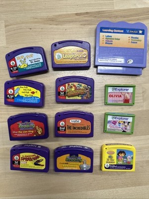 Leapfrog LeapPad Lot of 12 Assorted Learning Game Cartridges