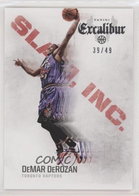 2014-15 Panini Excalibur Slam Inc Silver 39/49 DeMar DeRozan #5 s3g