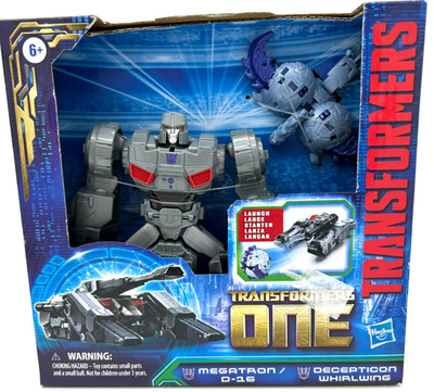 Hazbro Transformer One Decepticon vs. Megatron Action Figures