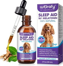 Melatonin for Dogs, Sleep Aid Drops Supports Dog Sleep, Dog Anxiety Relief, Calm