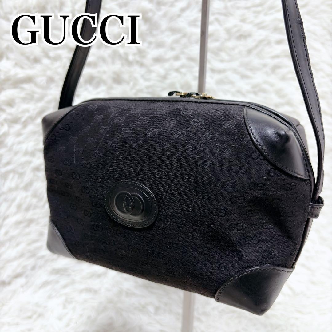 Authentic Old GUCCI micro GG interlocking mini sh… - image 1