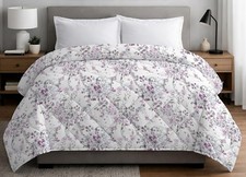 Trapunta Piumone Invernale 300gr Cotone Made Italy Disegno Acquarello