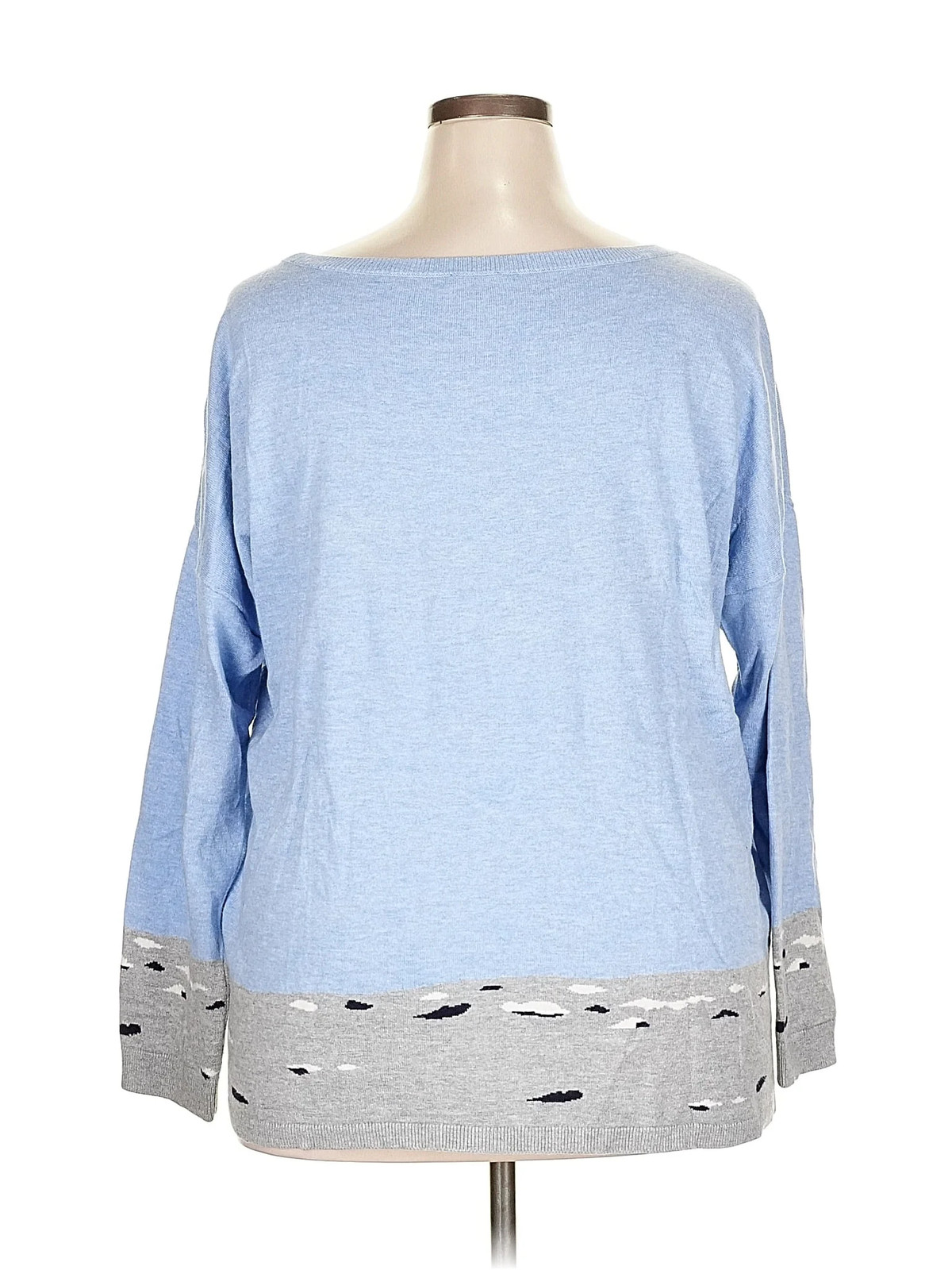 Talbots Women Blue Pullover Sweater 3X Plus - image 2