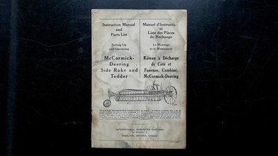 McCormick-Deering Side Rake and Tedder Instruction Manual Parts List 1941