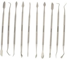 12-Piece Stainless Steel Wax Carver Tool Set, Double Ended Carving Kit for