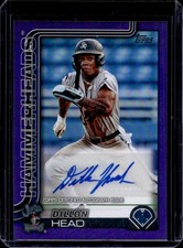 2025 Topps Pro Debut Dillon Head Auto Purple Foil #/299