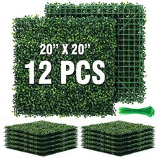 Kaszoo 12 Pack 20X20 Grass - For Greenery Backdrop Faux
