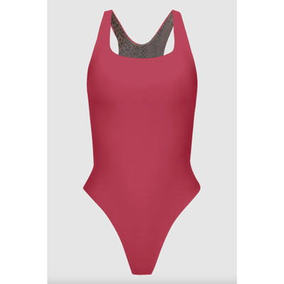Acacia Swim PEPPER Full One Piece Berry High Cut Racerback - Main Image