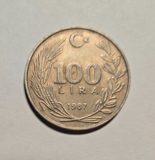1987 Turkey 100 Lira KM#967 circulated