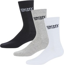 Image of DKNY Radde Men's Socks | Cotton Blend Crew Socks | Moisture Wicking Socks | Kni