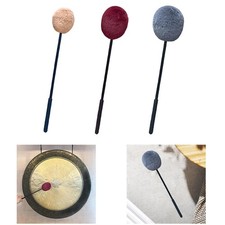 Friction Gong Mallet Soft Low Notes Instruments Meditation Playing Acoustic