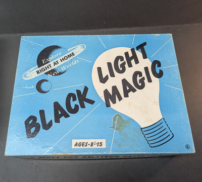 Vintage Black Light Magic Glo Kit 1952 Stroward Company Complete Set with Box