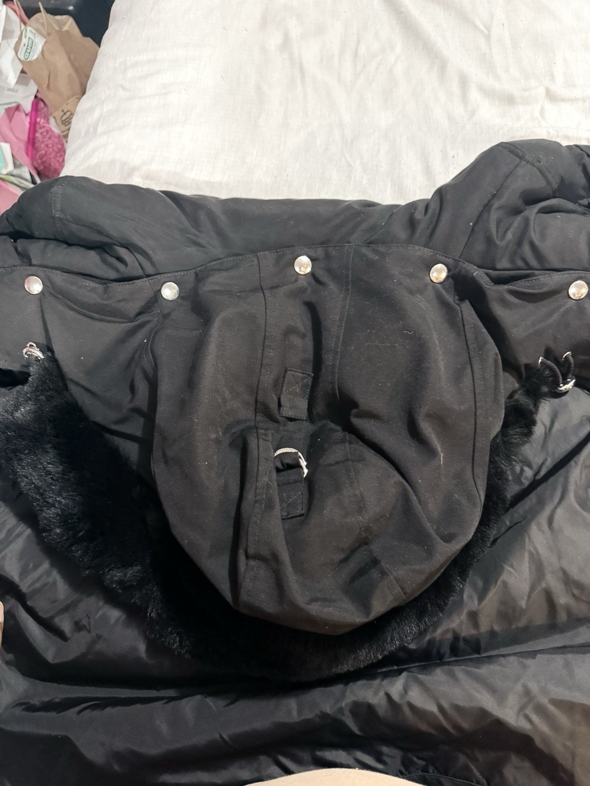 Authentic Moose Knuckles Black Down Jacket With D… - image 4