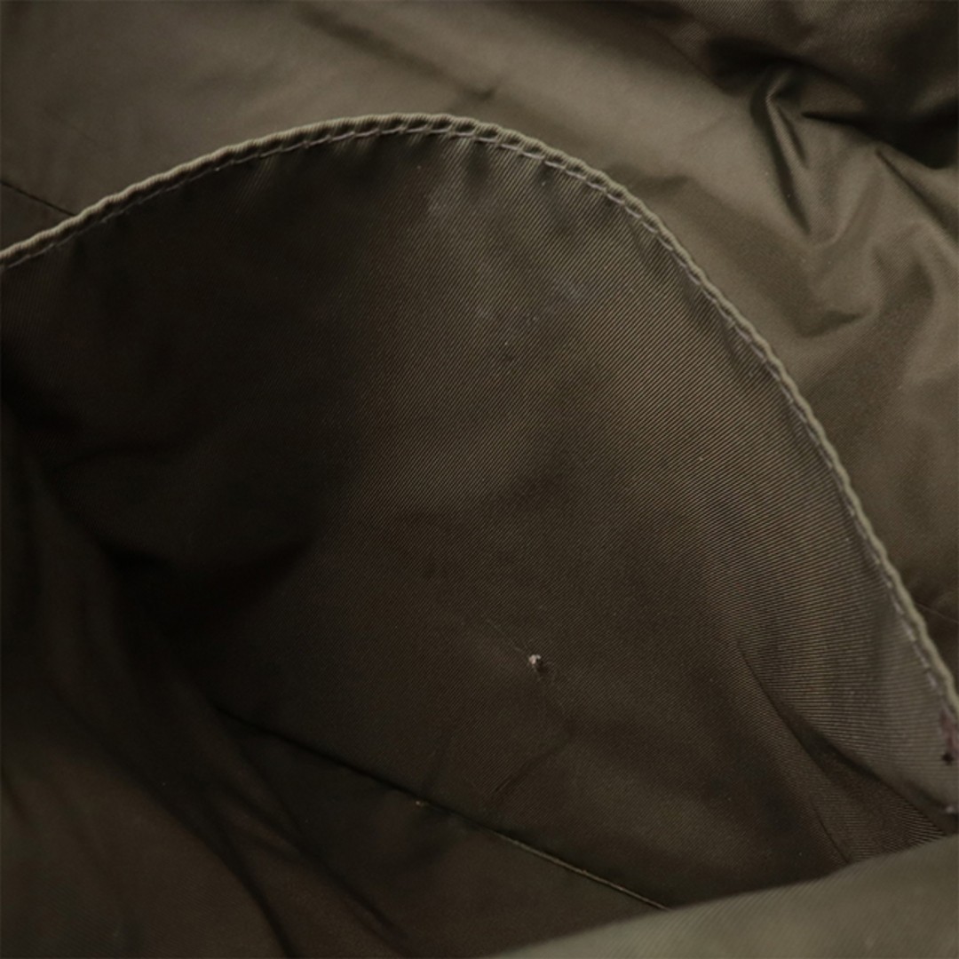 Gucci GG Canvas Leather Tote Bag Large Khaki Red Used Shoulder Bag thumbnail 7