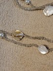 White Stone Costume Necklace And Earrings Set — photo 5