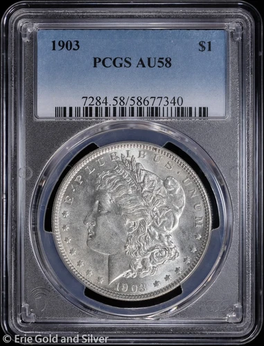 1903-P $1 Morgan Silver Dollar PCGS AU 58