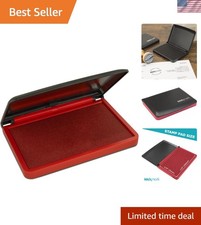 Quality Red Felt Stamp Pad - Compact 2-3/4" x 4-1/4" for Art Projects