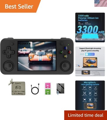 Anbernic Handheld Gaming Console - Dual Joystick, 3300mAh Battery & 64GB Storage