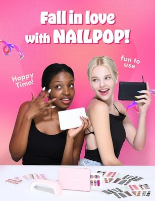 Nailpop Mobile Nail Sticker Printer comes w/ 10 Sheets of Nail