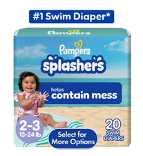 Pampers Splashers Swim Diapers Size 2-3, 20 Count
