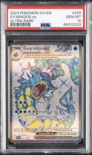 2023 POKEMON SVI EN-SCARLET & VIOLET ULTRA RARE #225 GYARADOS EX PSA 10